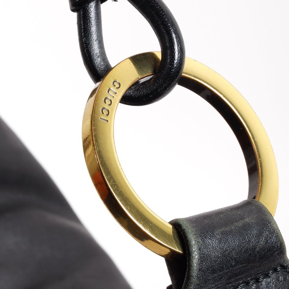 Gucci Black Half-Moon Hobo Shoulder Bag - Picture 7 of 13